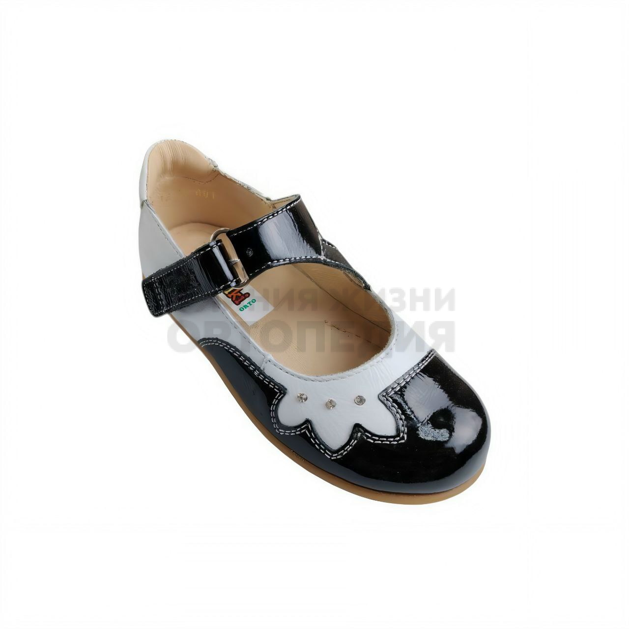 [TW-229]Туфли ортопедические / 28 / бело-черный / Туфли / Девочка / Лето / Да / TWICI