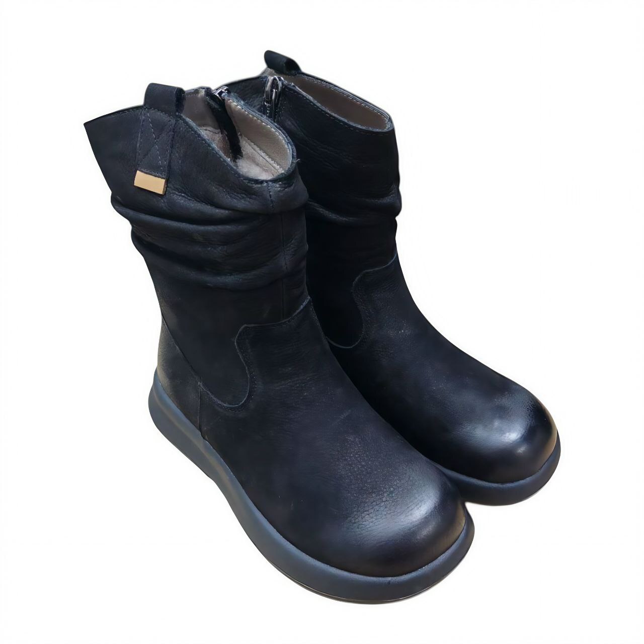 [Z53-ZM196-2] Полусапоги женские,цвет черный (LIFEXPERT)