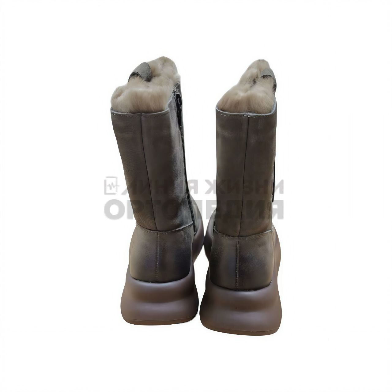 [Z53-ZM201-5], Полусапоги женские, цвет зеленый (LIFEXPERT)