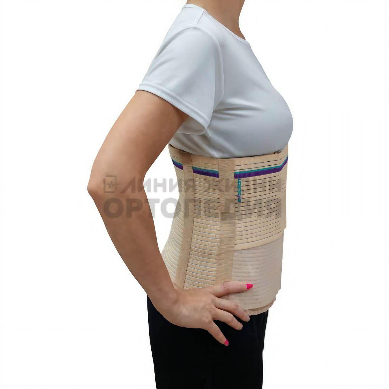 [Т.26.91] Бандаж ортопедический на брюшную стенку бежевый