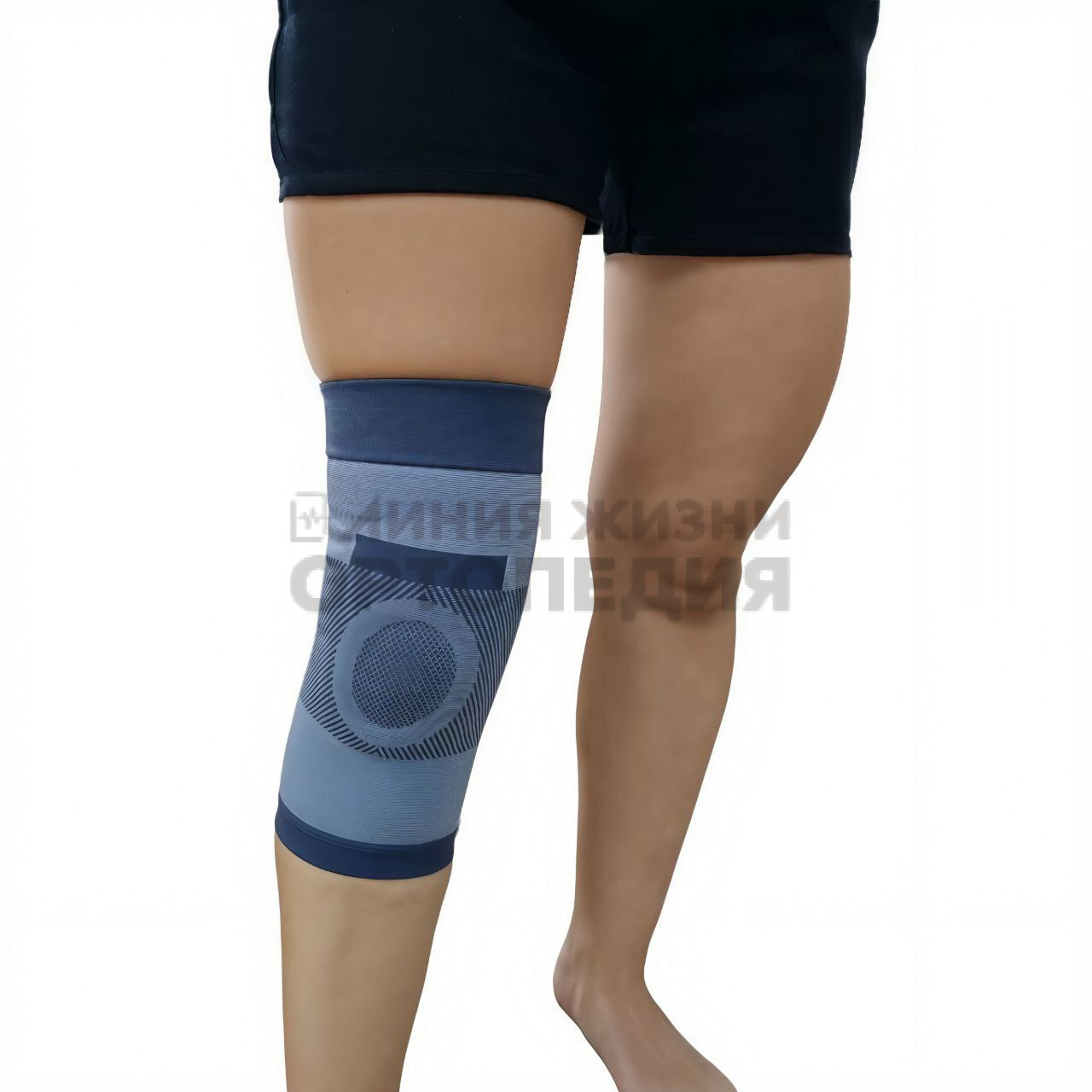 [Т.44.05] Бандаж компрессионный на коленный сустав 3D вязка