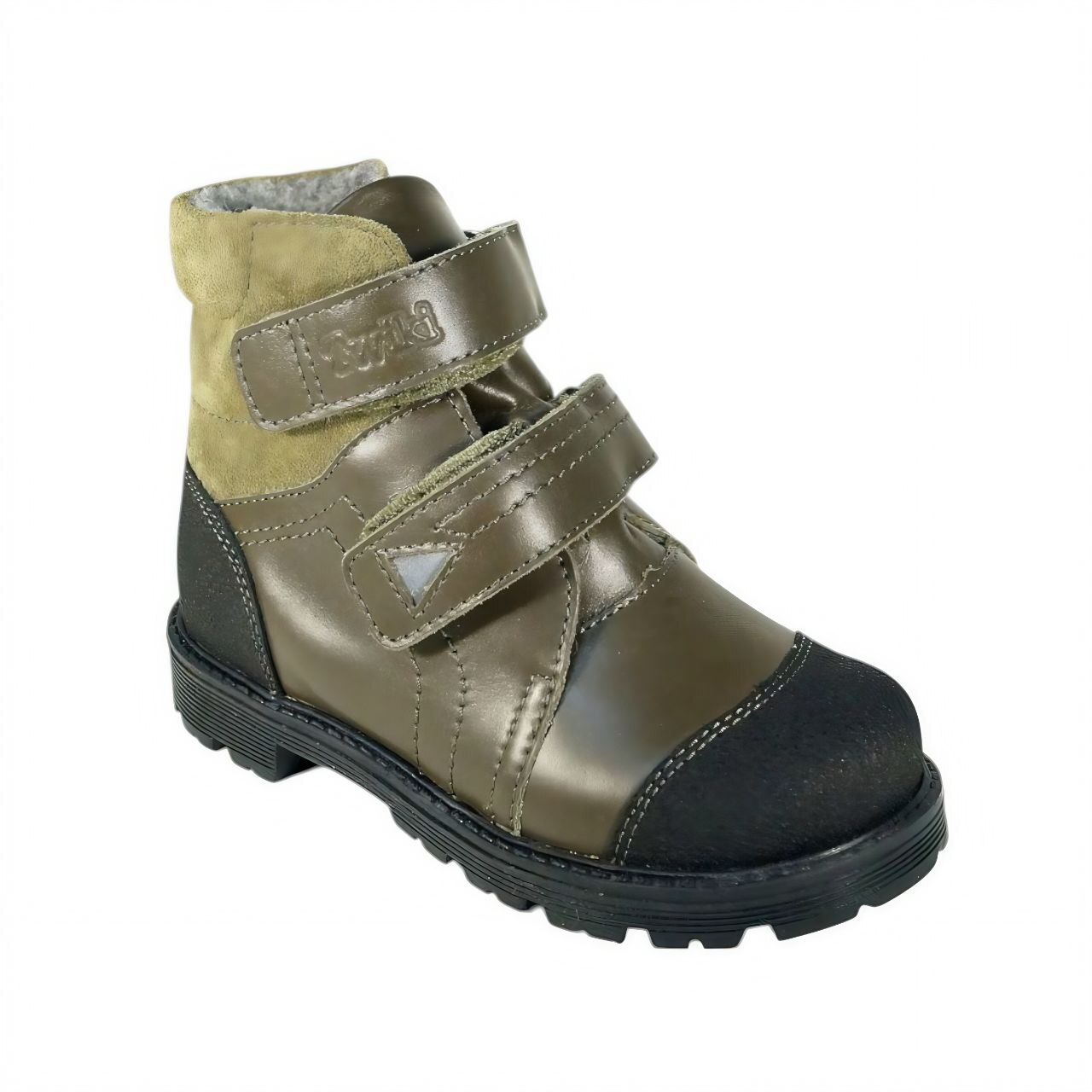 [TW-412]Ботинки ортопедические малосложные / 26 / хаки / Ботинки / Мальчик / Демисезонная / Да / TWICI