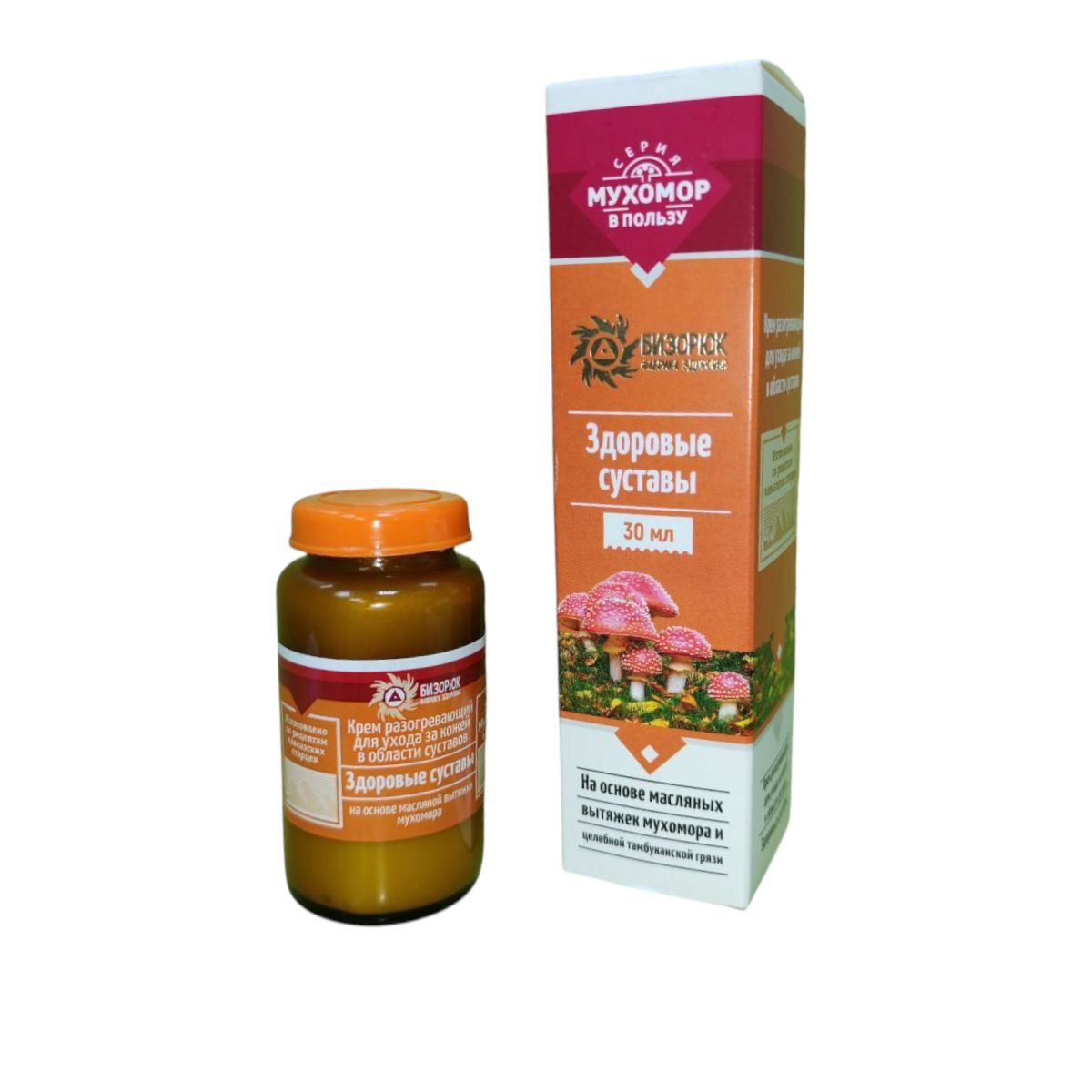 Крем "Мухомор" Здоровые суставы, стекло 30мл.(07-04-01)