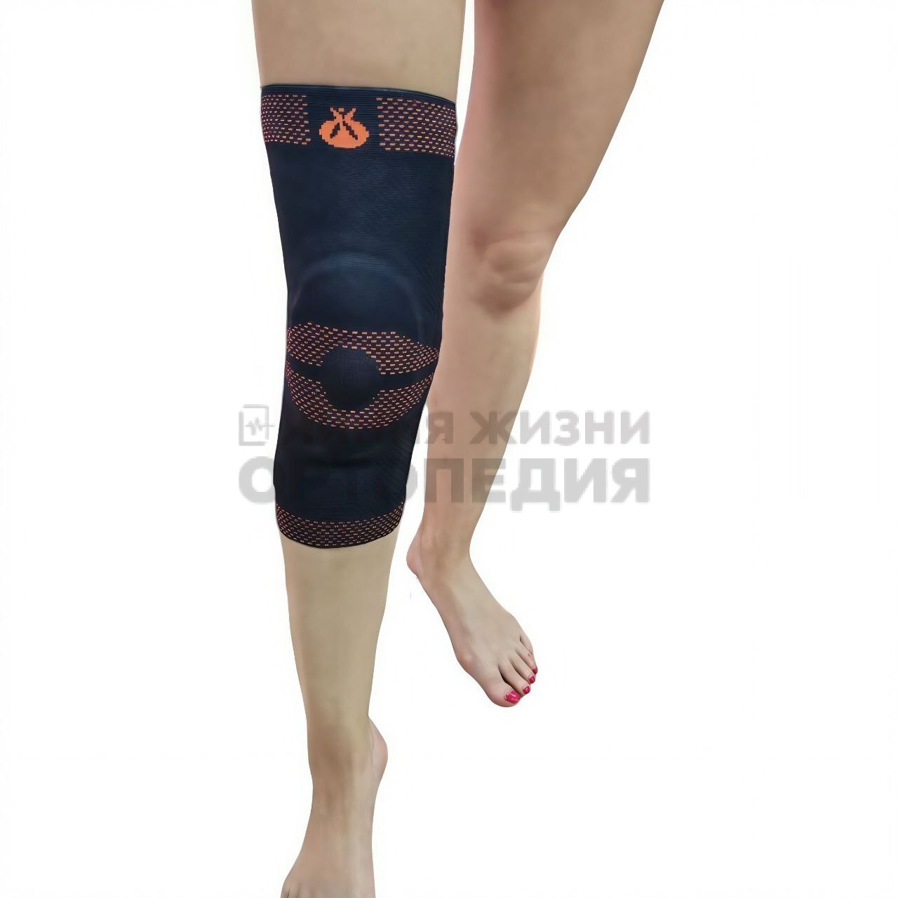 [9104] Бандаж коленный с пружинными ребрами жесткости