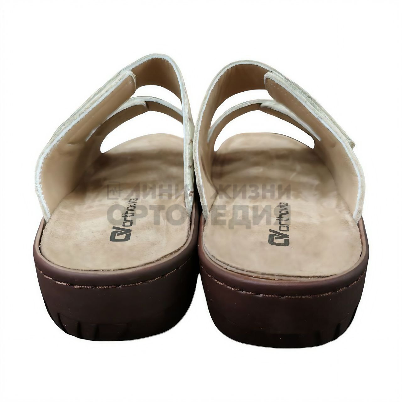 [375]Шлепанцы женские, цвет бежевый (ORTHOVITA COMFORT SHOES)