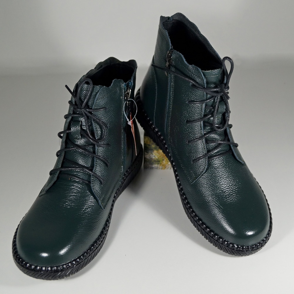 Ботинки женские зелёный, 37, LQ5005-2