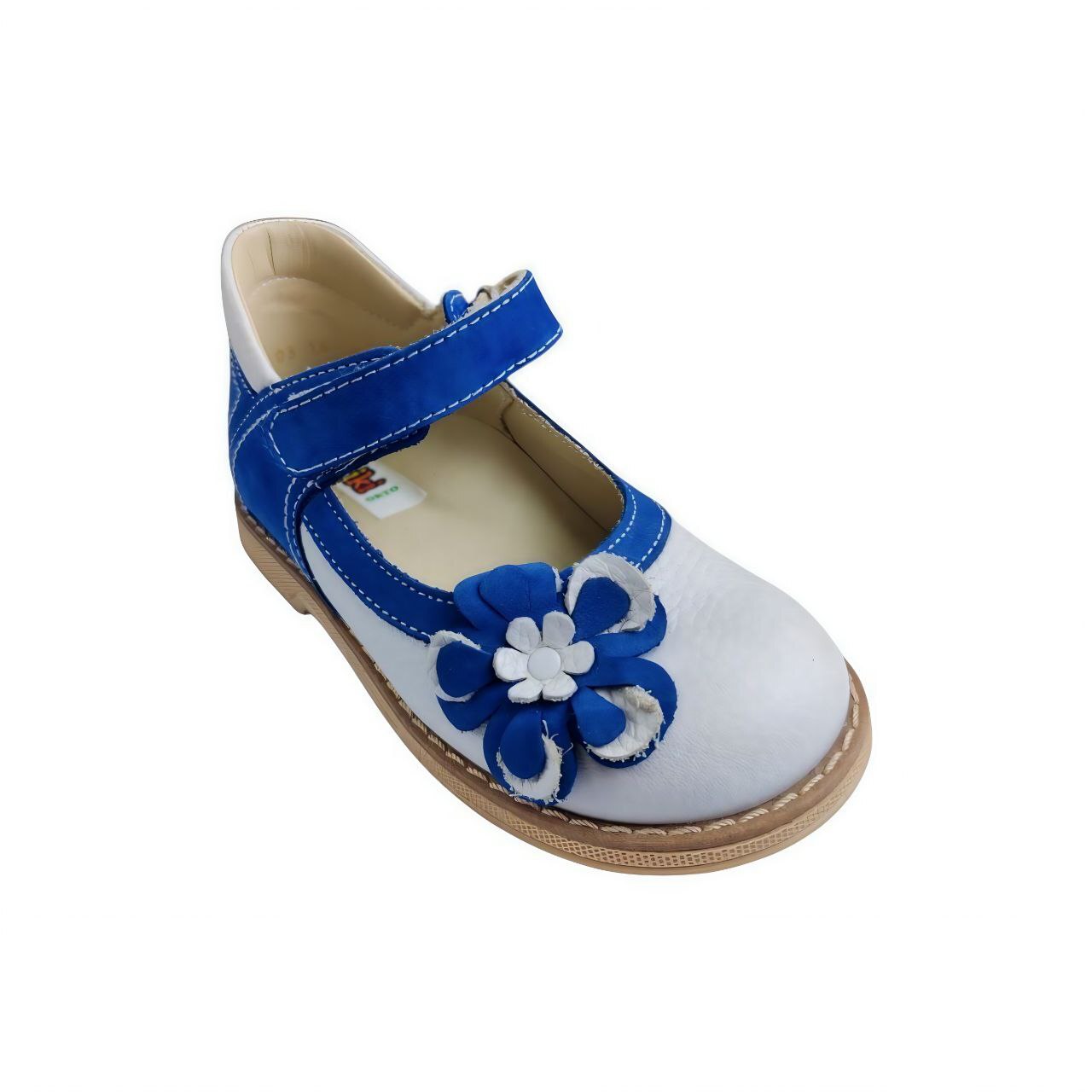 [TW-225]Сандалеты ортопедические малосложные / 23 / бело-синий / Сандалии / Девочка / Лето / Да / TWICI