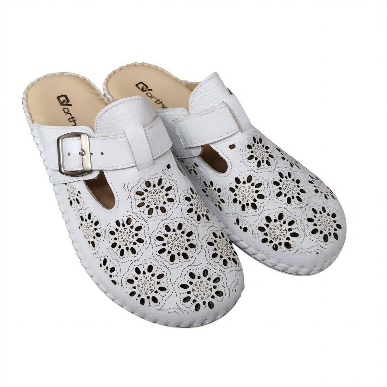 [824]Туфли летние открытые женские, цвет белый (ORTHOVITA COMFORT SHOES) / 37 / Белый / Туфли / Женский / Лето / Да / ORTHOVITA