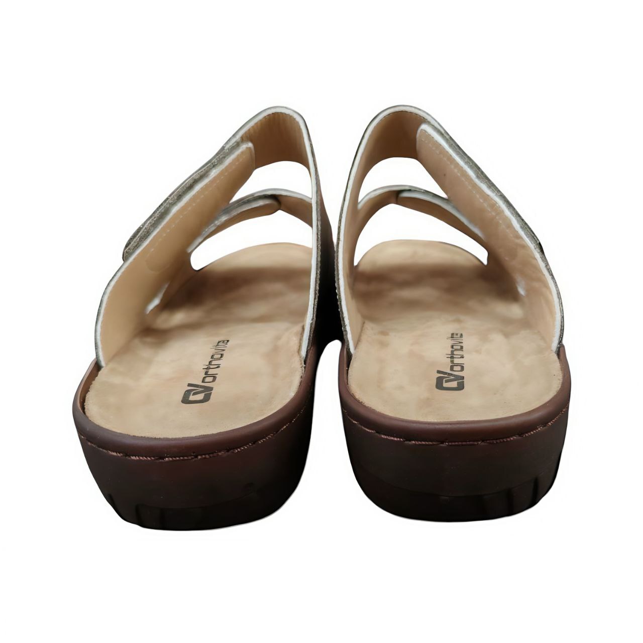 [381]Шлепанцы женские, цвет тауп (ORTHOVITA COMFORT SHOES)