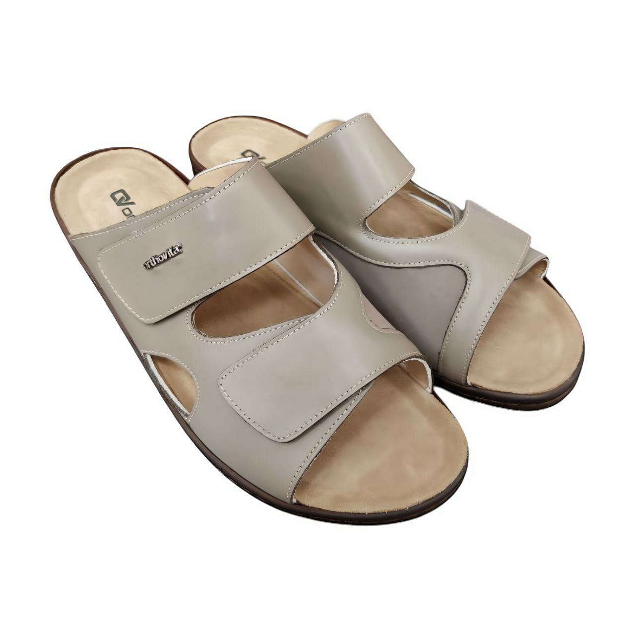 [381]Шлепанцы женские, цвет тауп (ORTHOVITA COMFORT SHOES)