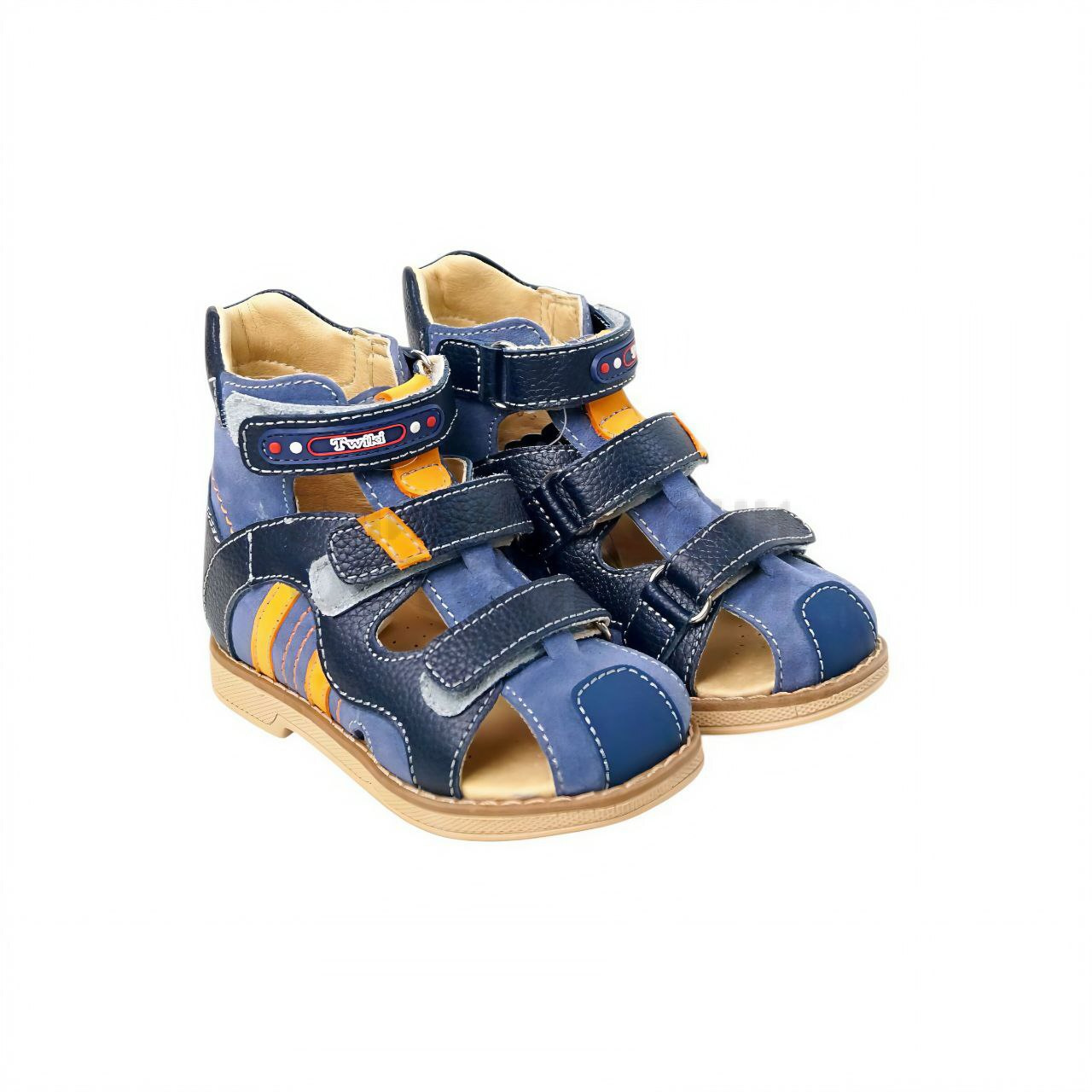 [TW-270]Сандалеты ортопедические малосложные / 24 / бело-розовый / Сандалии / Девочка / Лето / Да / TWICI