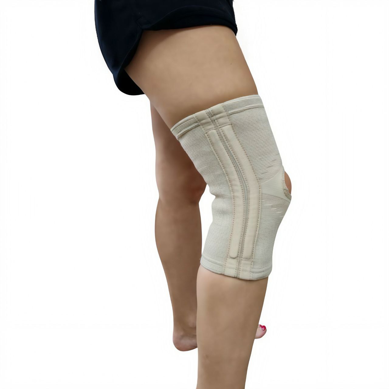 [TN-211] Эластичный коленный бандаж с боковыми вставками