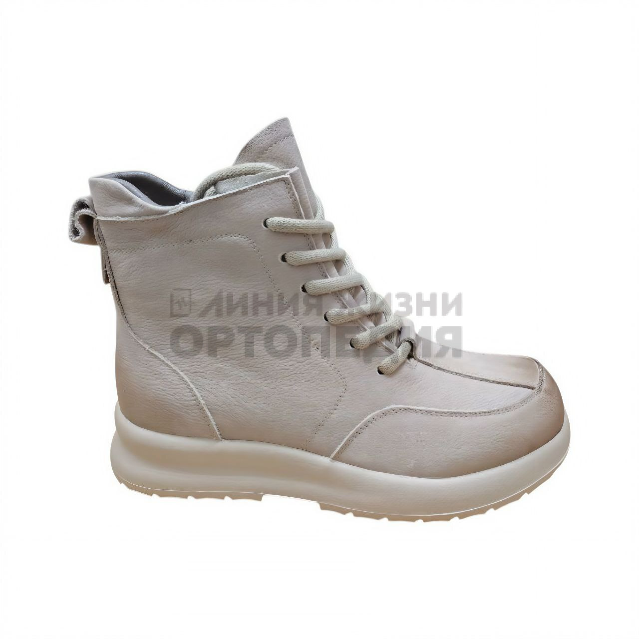 [Z53-ZM208-3] Ботинки женские, цвет бежевый (LIFEXPERT)