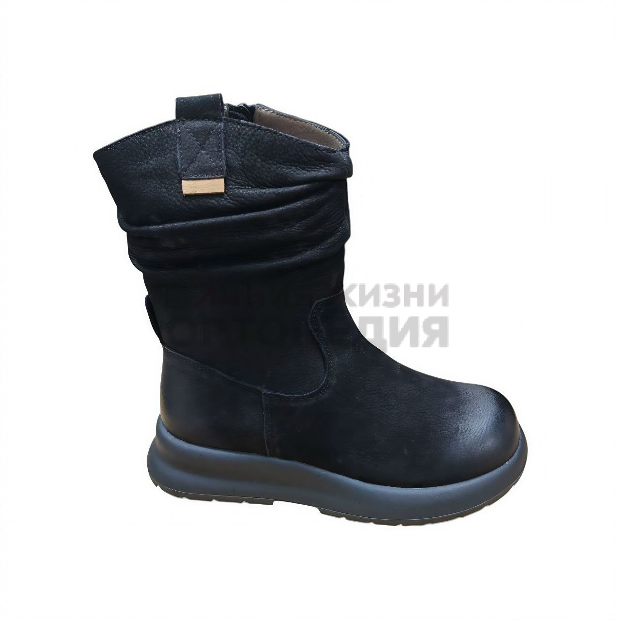 [Z53-ZM196-2] Полусапоги женские,цвет черный (LIFEXPERT)