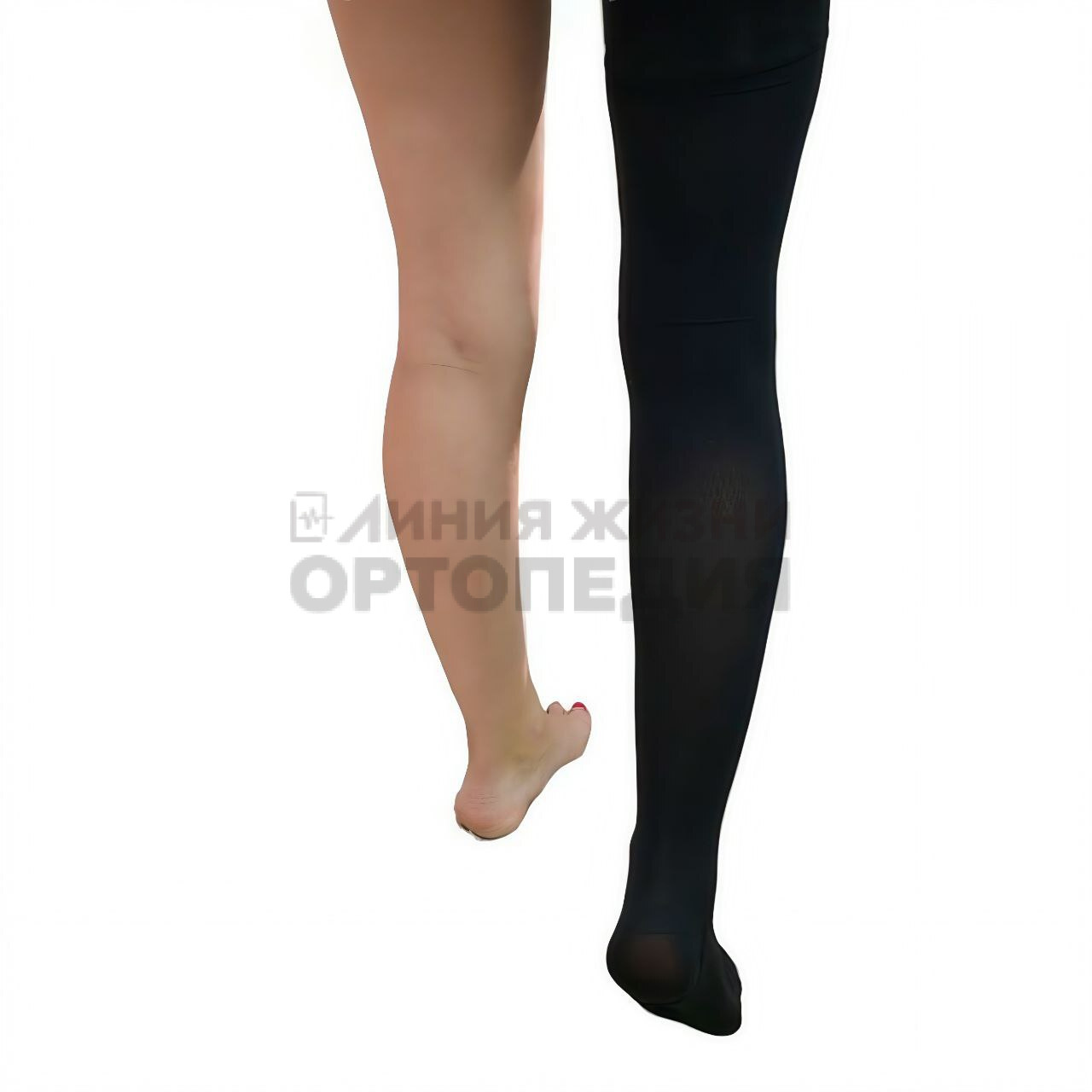 [360] Чулки бедренные антиварикозные с резинкой Long  цвет:9999