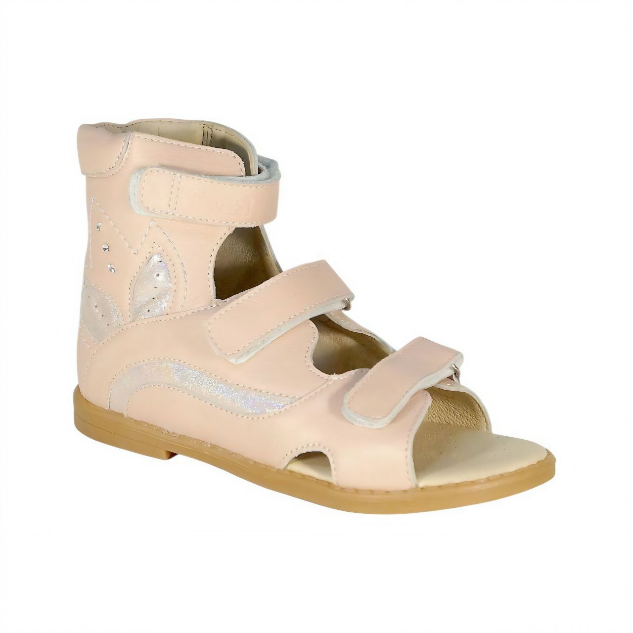 [TW-176]Туфли ортопедические малосложные / 26 / бежево-розовый / Туфли / Девочка / Лето / Да / TWICI