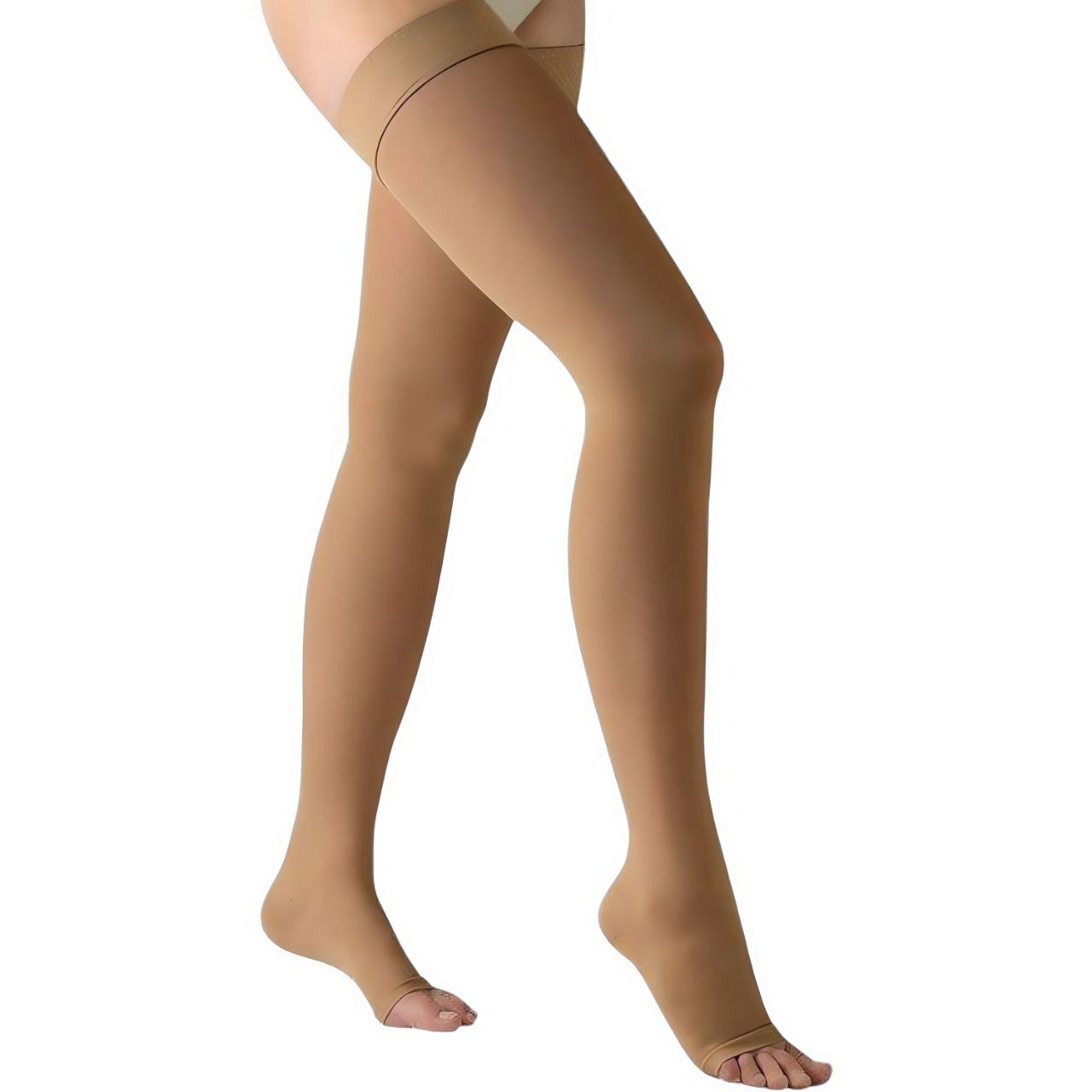 [360] Чулки бедренные антиварикозные с резинкой Long  цвет:8001