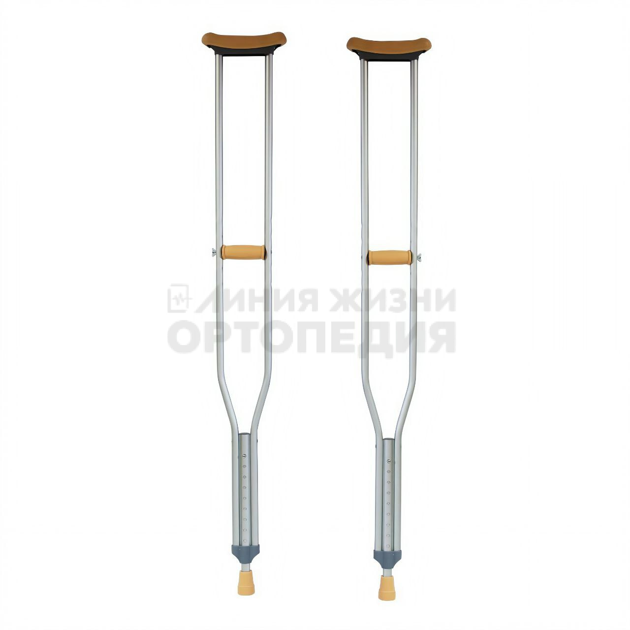 КАП-02ТМ ,Костыли подмышечные алюминевыес УПС, М (выдвижной штырь)