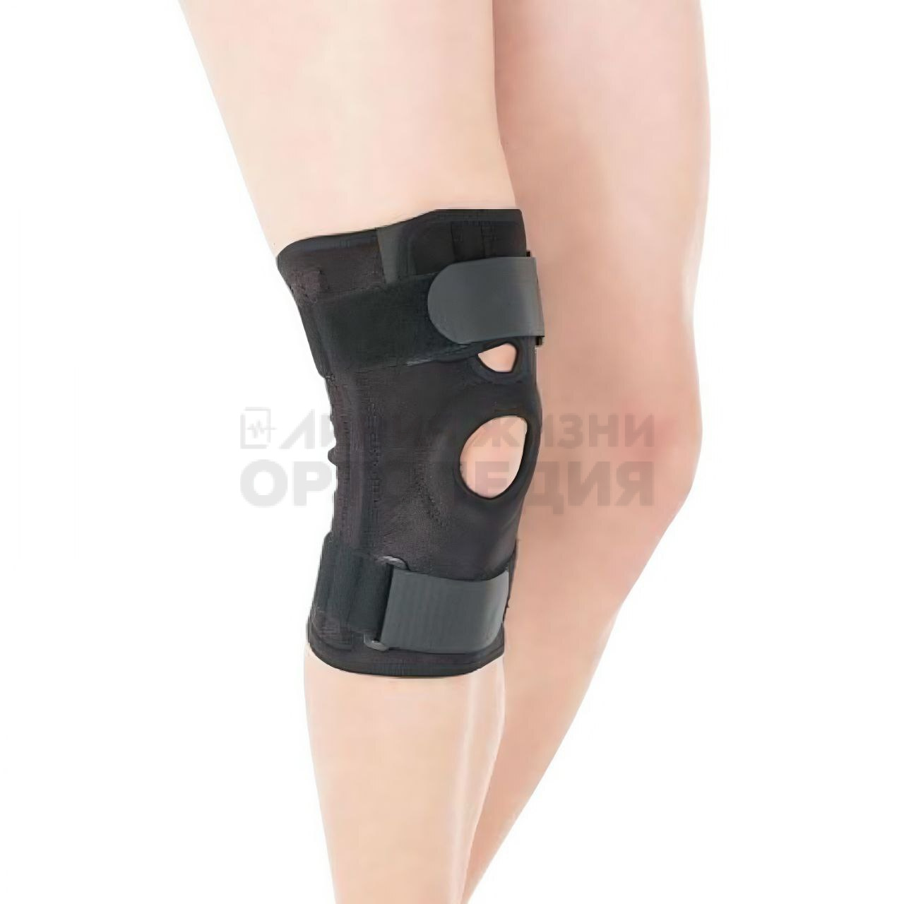 Т.44.12, Бандаж на коленный сустав Coolmax с пружинами черный, S