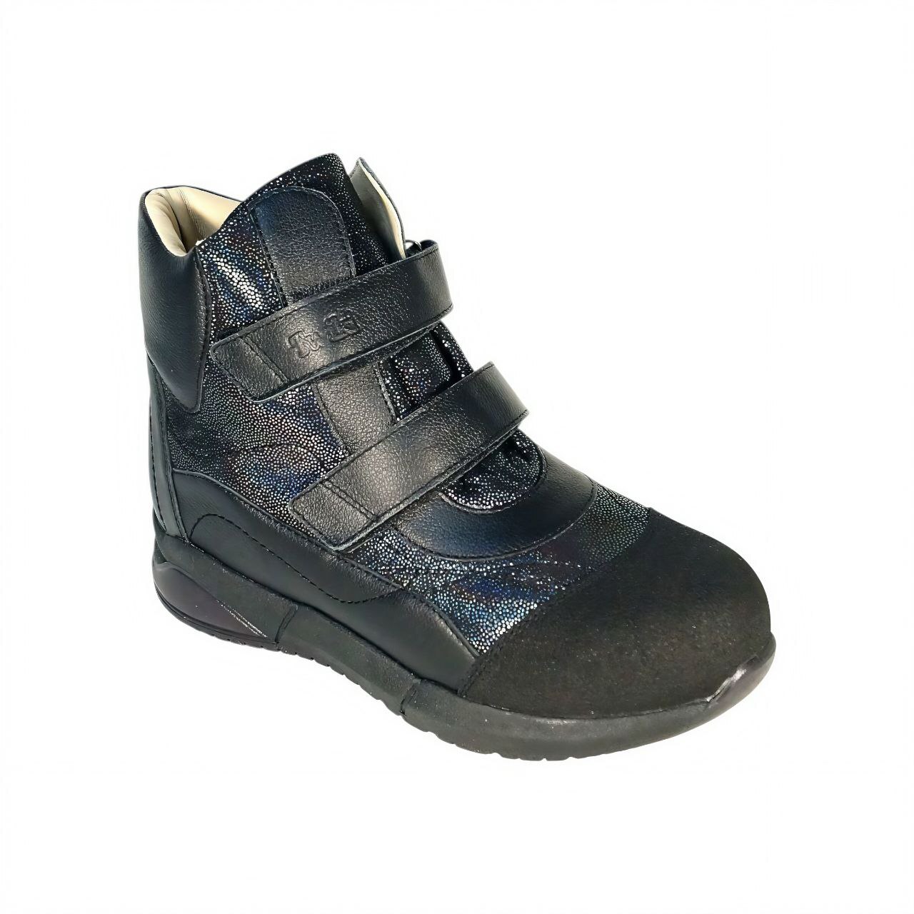 [TW-571]Ботинки ортопедические малосложные / 31 / синий леопард / Ботинки / Девочка / Зима / Да / TWICI