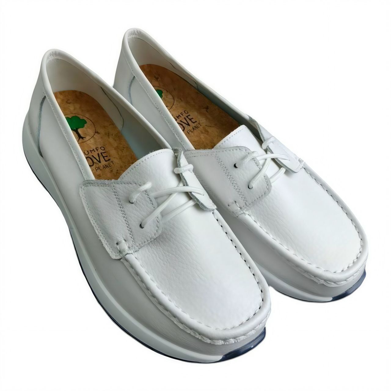 [BB003-01-06-SU] Мокасины женские [Кожа натуральная] / 40 / Белый / Мокасины / Женский / Лето / Нет / Wilmar