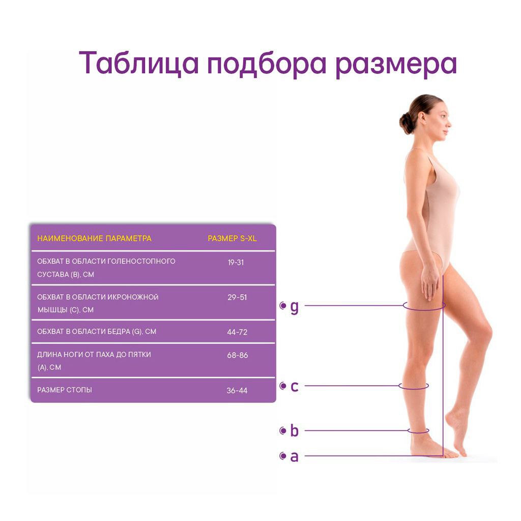 [АМЧ-Э-1к] Чулки антиэмболические ЭЛЕГАНС