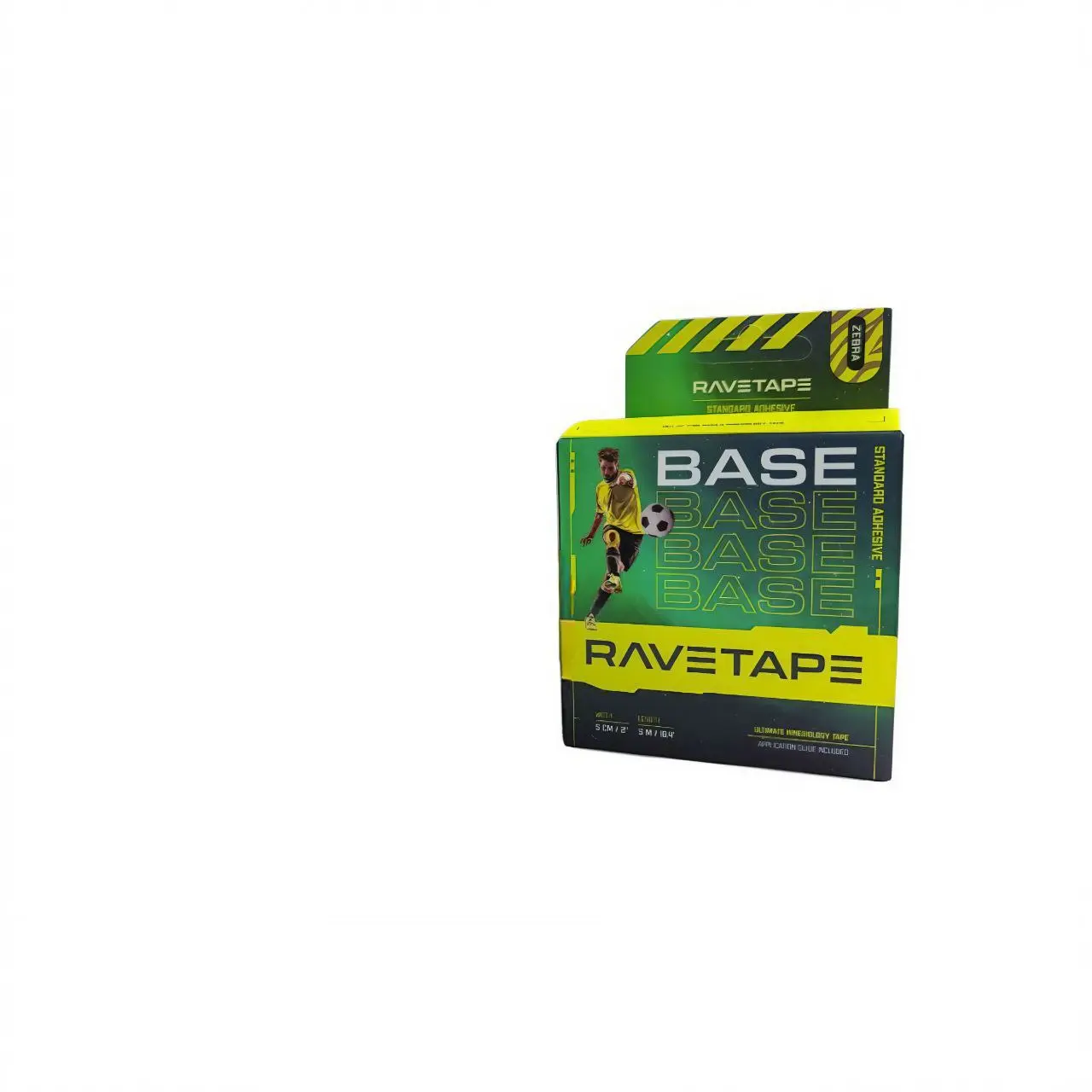 Кинезиотейп Rave Tape AIR 5*5,Зебра(ZEBRA ON GREY)