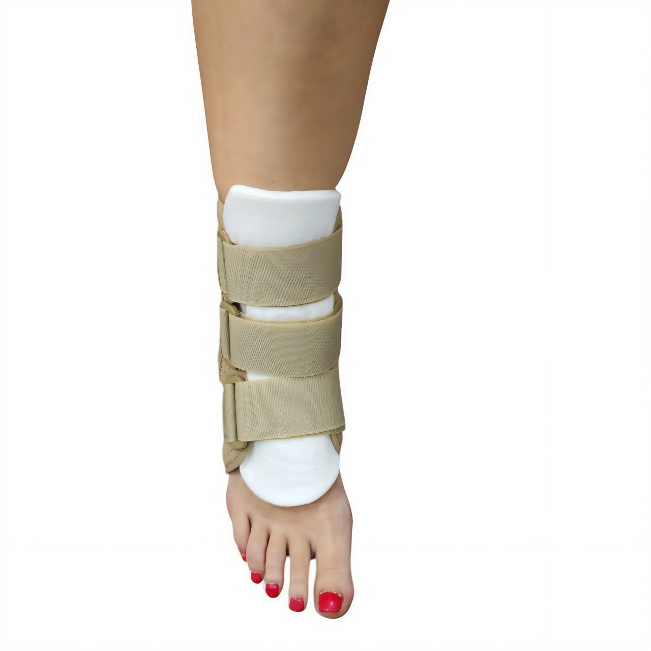 [Т.46.29] Бандаж компрессионный на голеностопный сустав с 4 пластинами с велкро