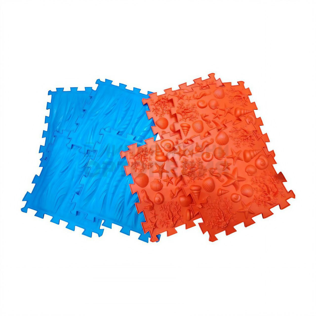 Коврик модульный ОРТО ПАЗЛ МИКС "Галька"