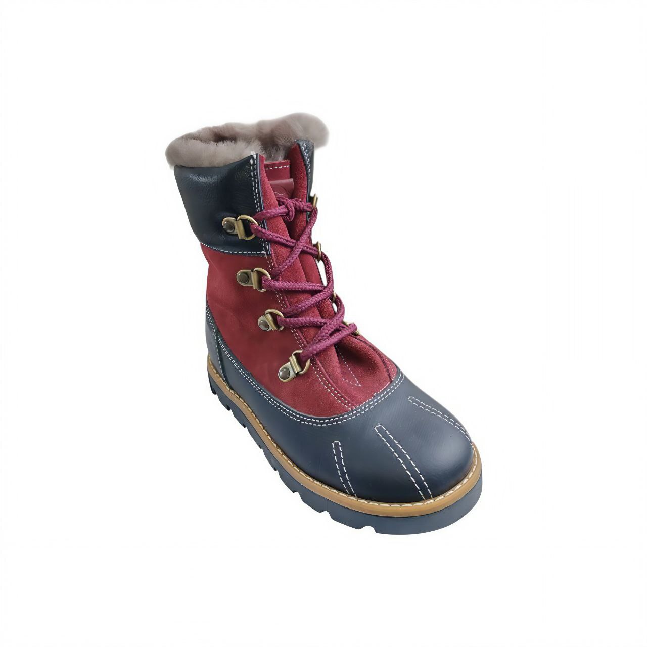 Ботинки детские мех кожа МОСКВА