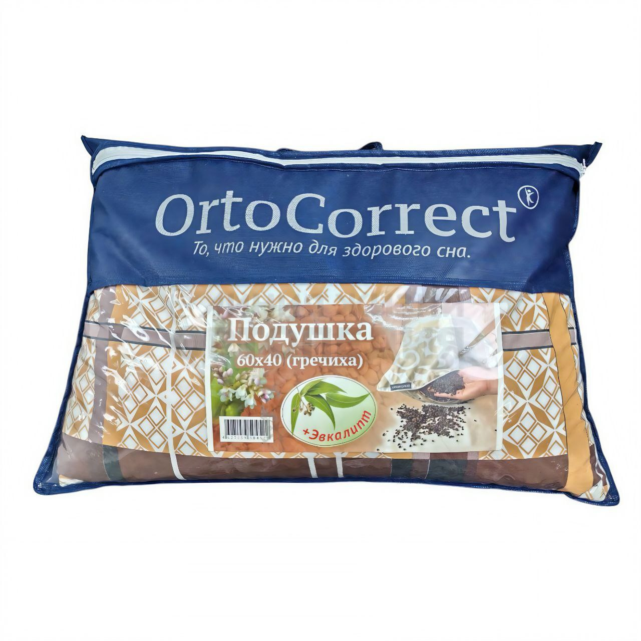 Подушка 60*40(гречиха+эвкалипт) ORTOCORRECT