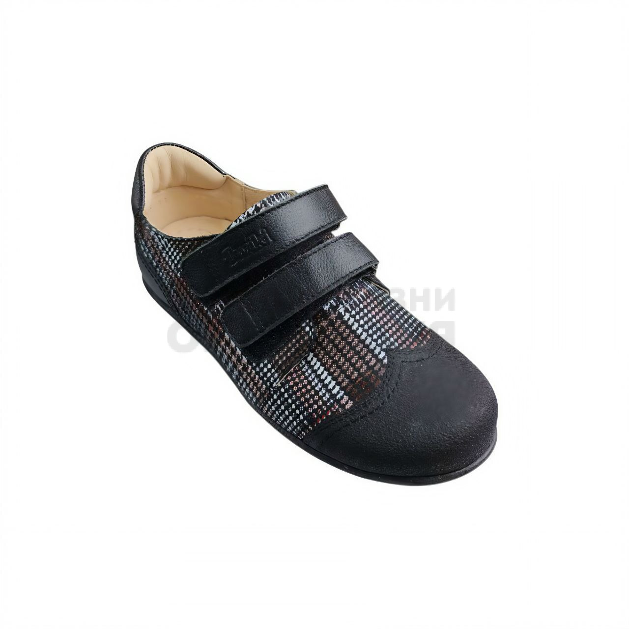 [TW-434]Полуботинки ортопедические малосложные / 33 / черный Барбери / Полуботинки / Девочка / Демисезонная / Да / TWICI