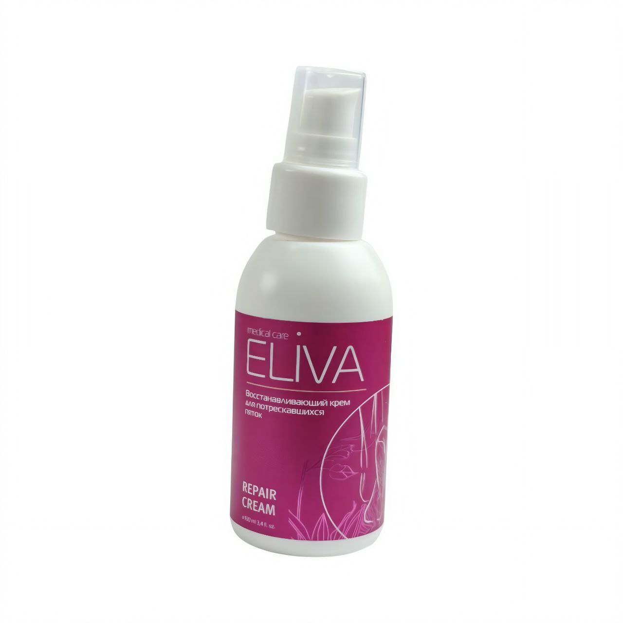 ELIVA Восстанавливающий крем для потрескавшихся пяток, 100мл.
