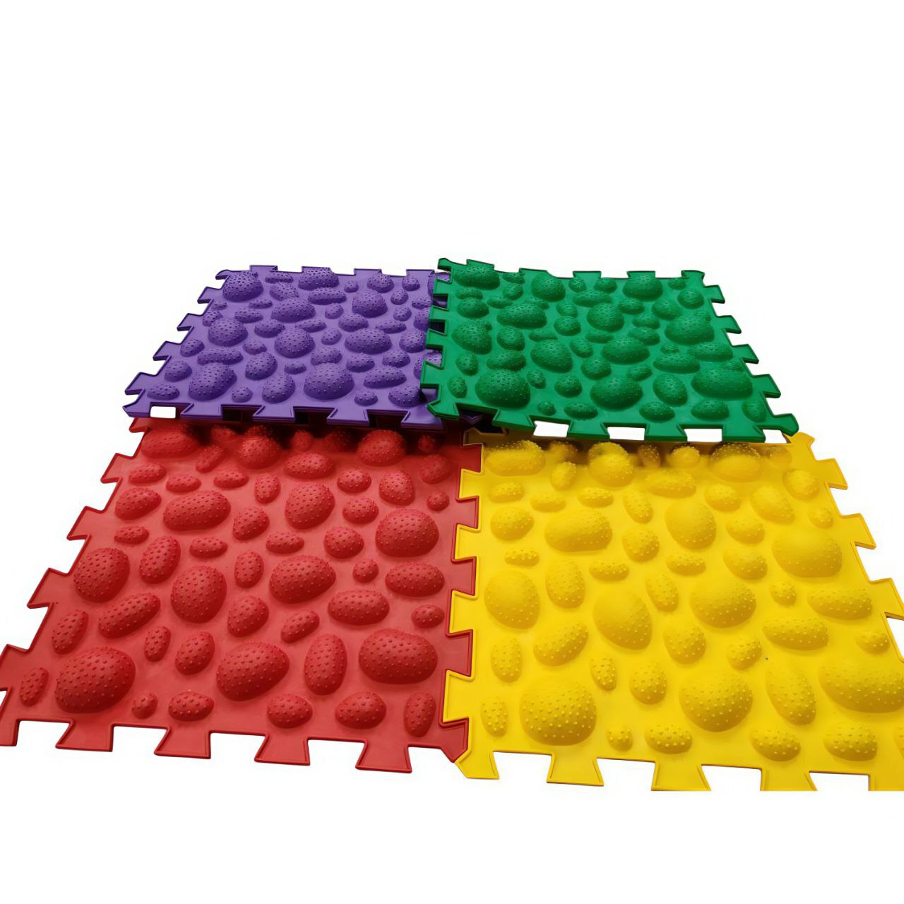 Коврик модульный ОРТО ПАЗЛ МИКС "Галька"