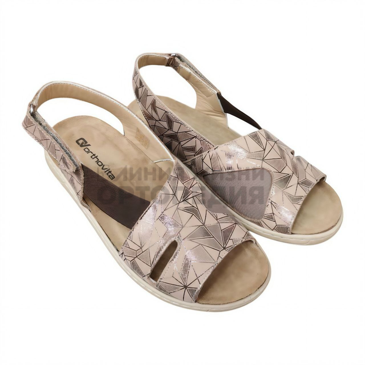 [2831]Сандалии женские, цвет тауп (ORTHOVITA COMFORT SHOES)