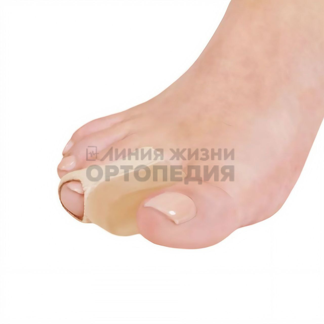 [171] Разделитель межпальцевый с тканевым кольцом на пальце