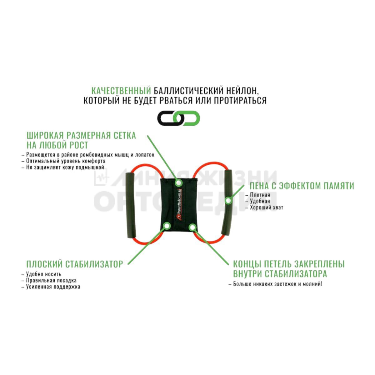 Posture Medic -S (красный)