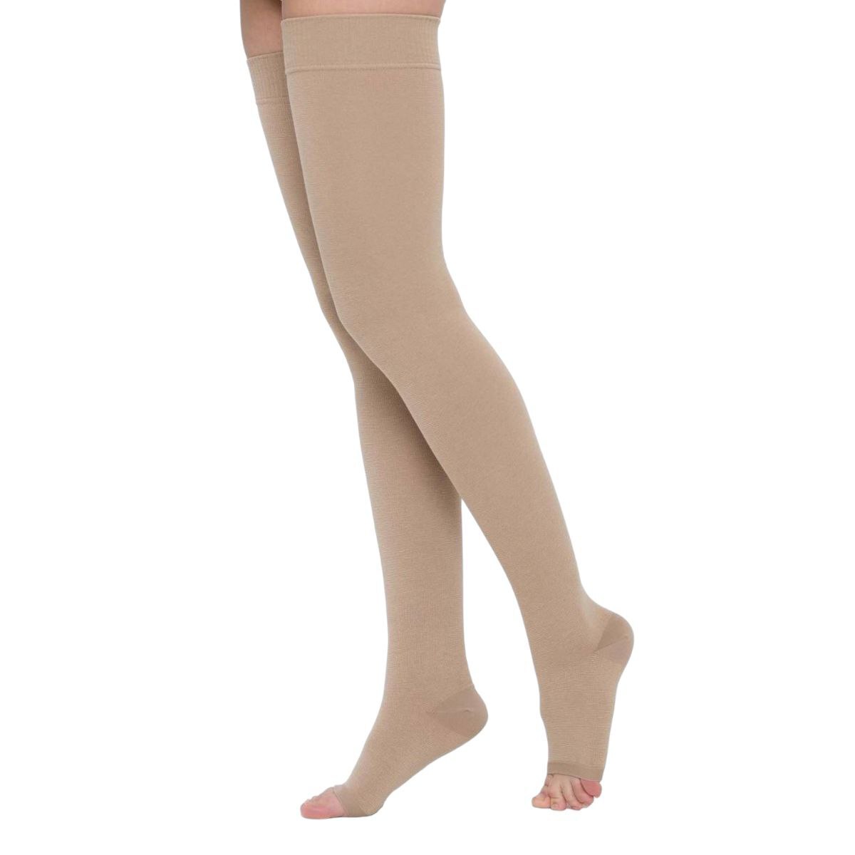 [Ч2К] Компрессионные чулки ЦЕНТР КОМПРЕСС 2 класс компрессии, кремовый / Открытый / Чулки / Смоленск / 2 класс / 1