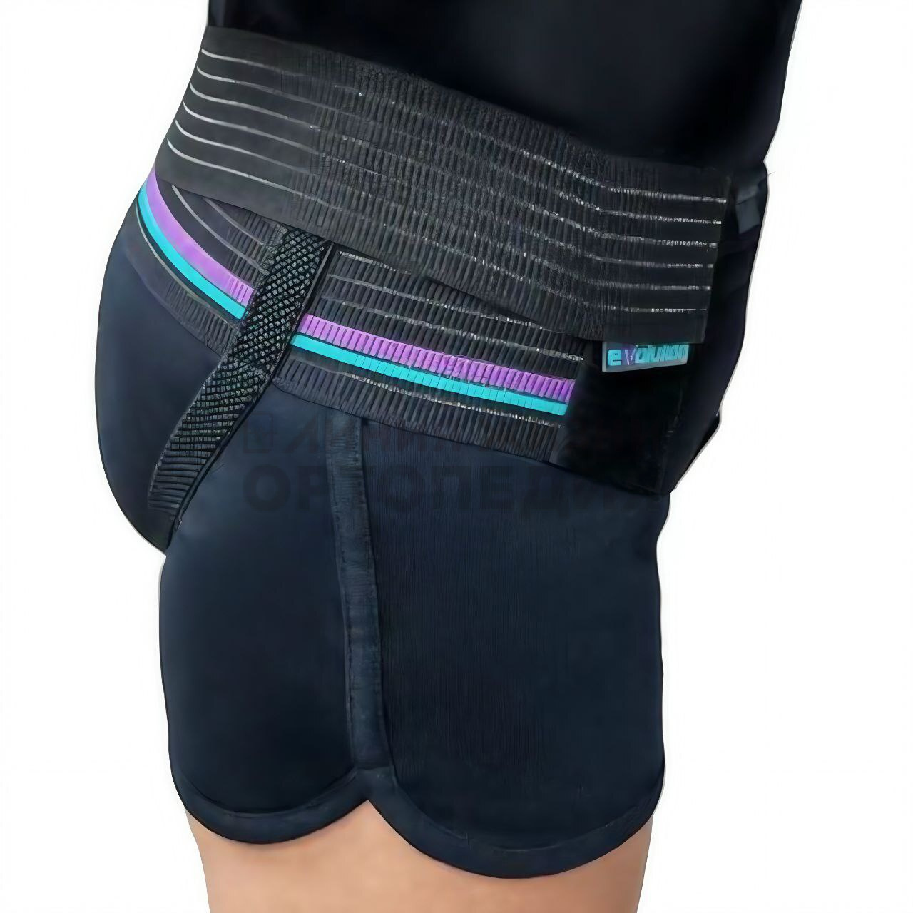 [Т.29.91] Бандаж грыжевой паховый черный