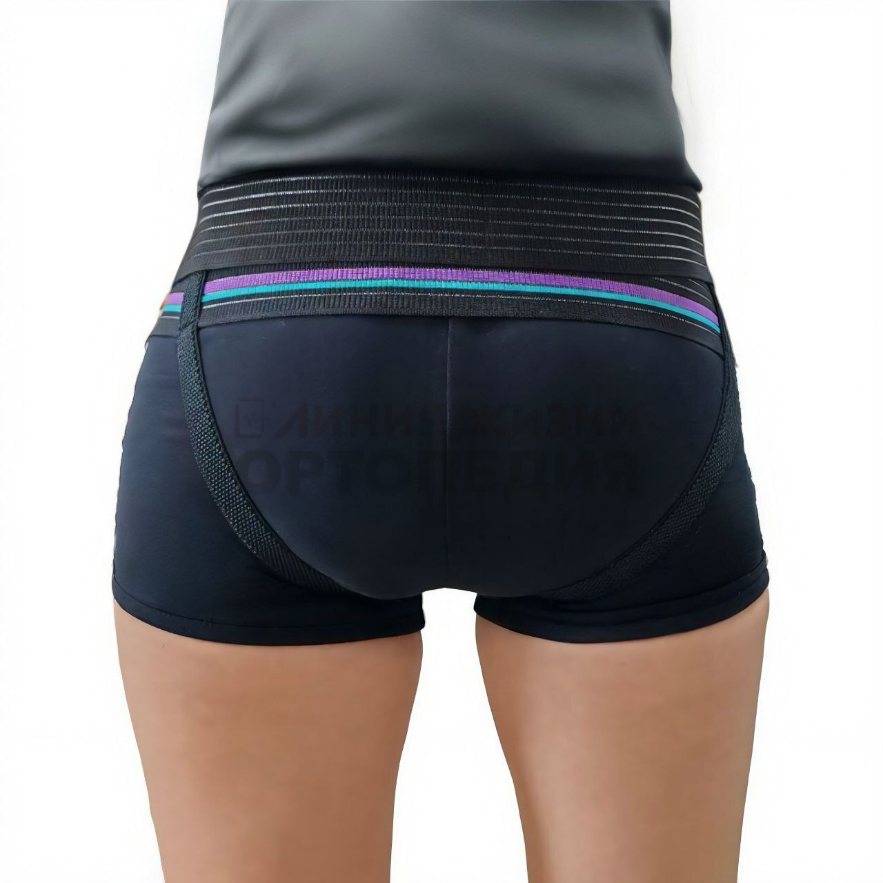 [Т.29.91] Бандаж грыжевой паховый черный