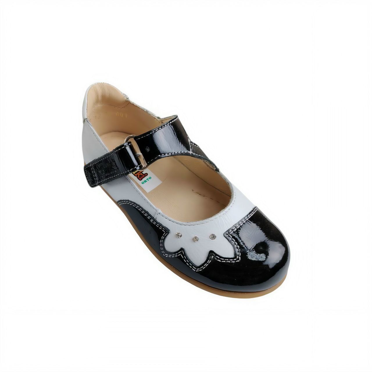 [TW-229]Туфли ортопедические / 28 / бело-черный / Туфли / Девочка / Лето / Да / TWICI