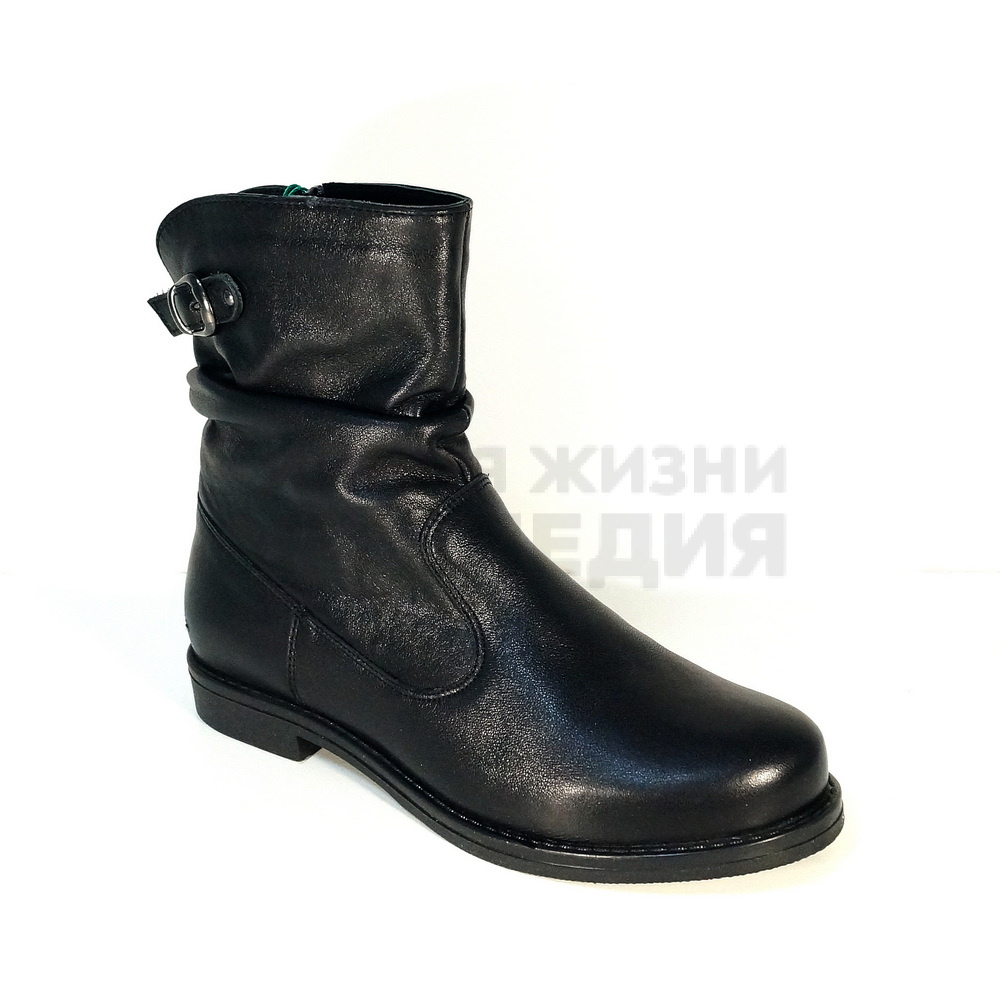 812186, Женские полусапоги демисезонные  черный, 36