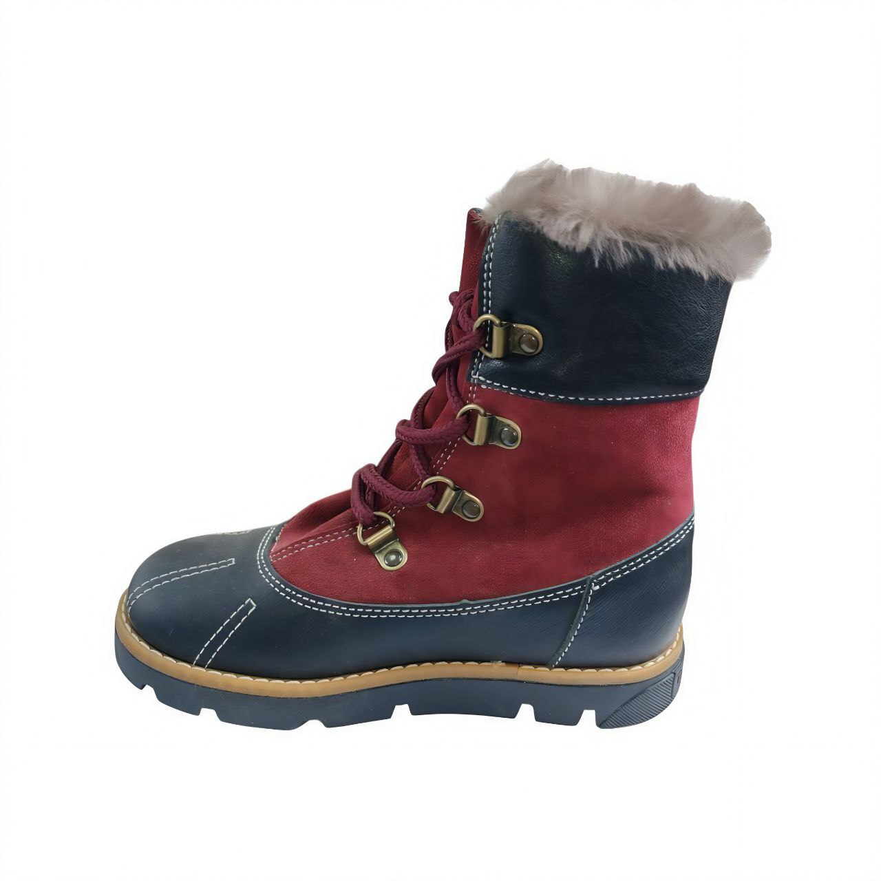 [23007]Ботинки детские мех кожа МОСКВА