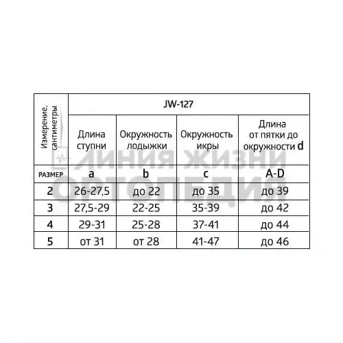 JW-127, Гольфы мужские B.Well MED с усиленной стопой 2 класс компрес. 22-32 мм.рт.ст. черные уп.1, р.4
