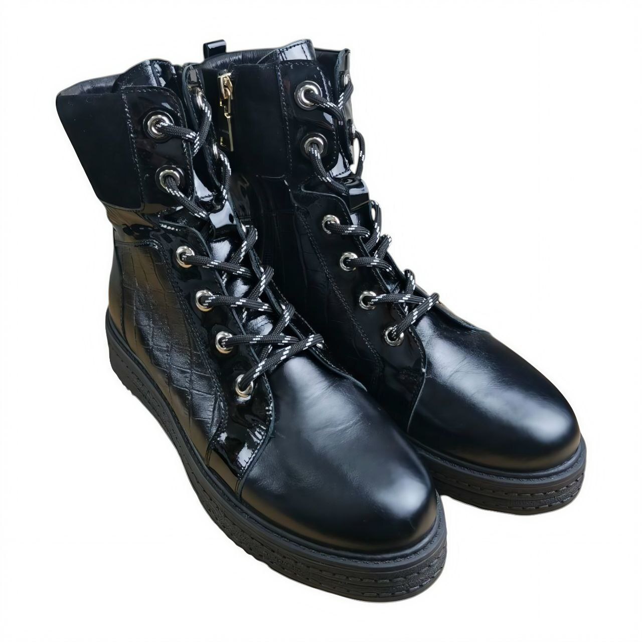 [8303GB06], Ботинки жен / 39 / Черный / Ботинки / Женский / Зима / Да / Бенита