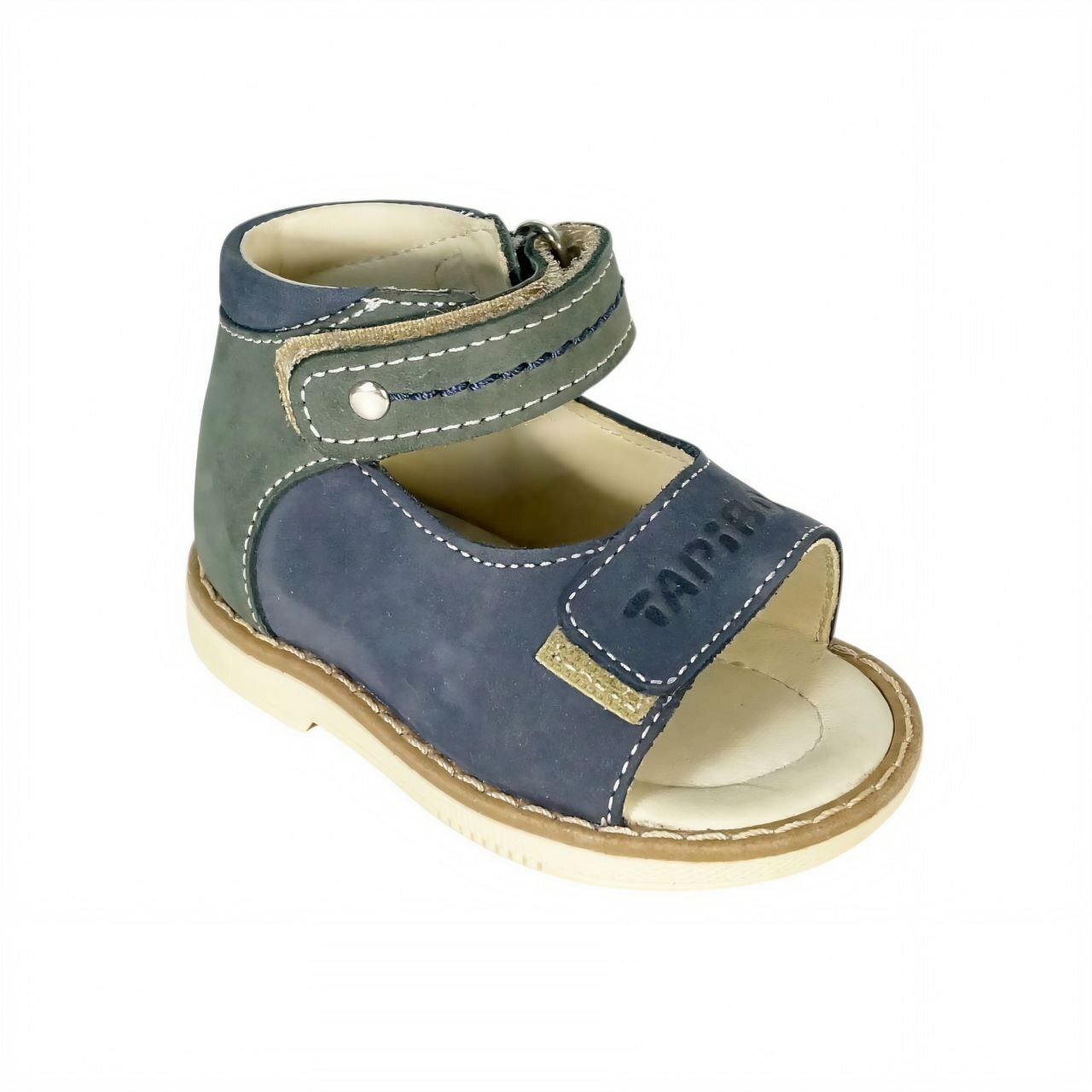 [26011]Сандалии детские кожа Ирис / 18 / цв.синий / Сандалии / Мальчик / Лето / Да / Tapiboo
