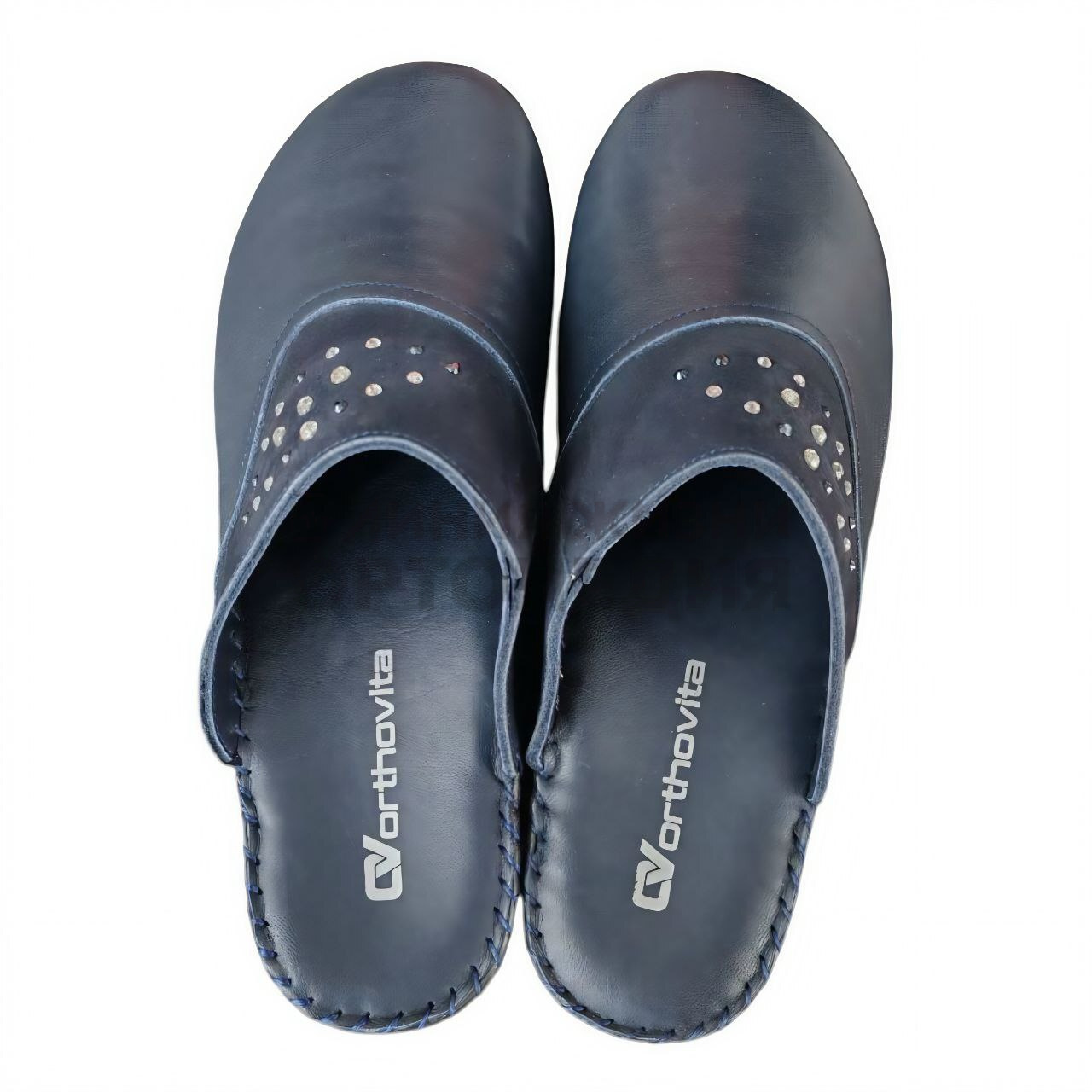 [844]Туфли летние открытые женские, цвет темно-синий (ORTHOVITA COMFORT SHOES)