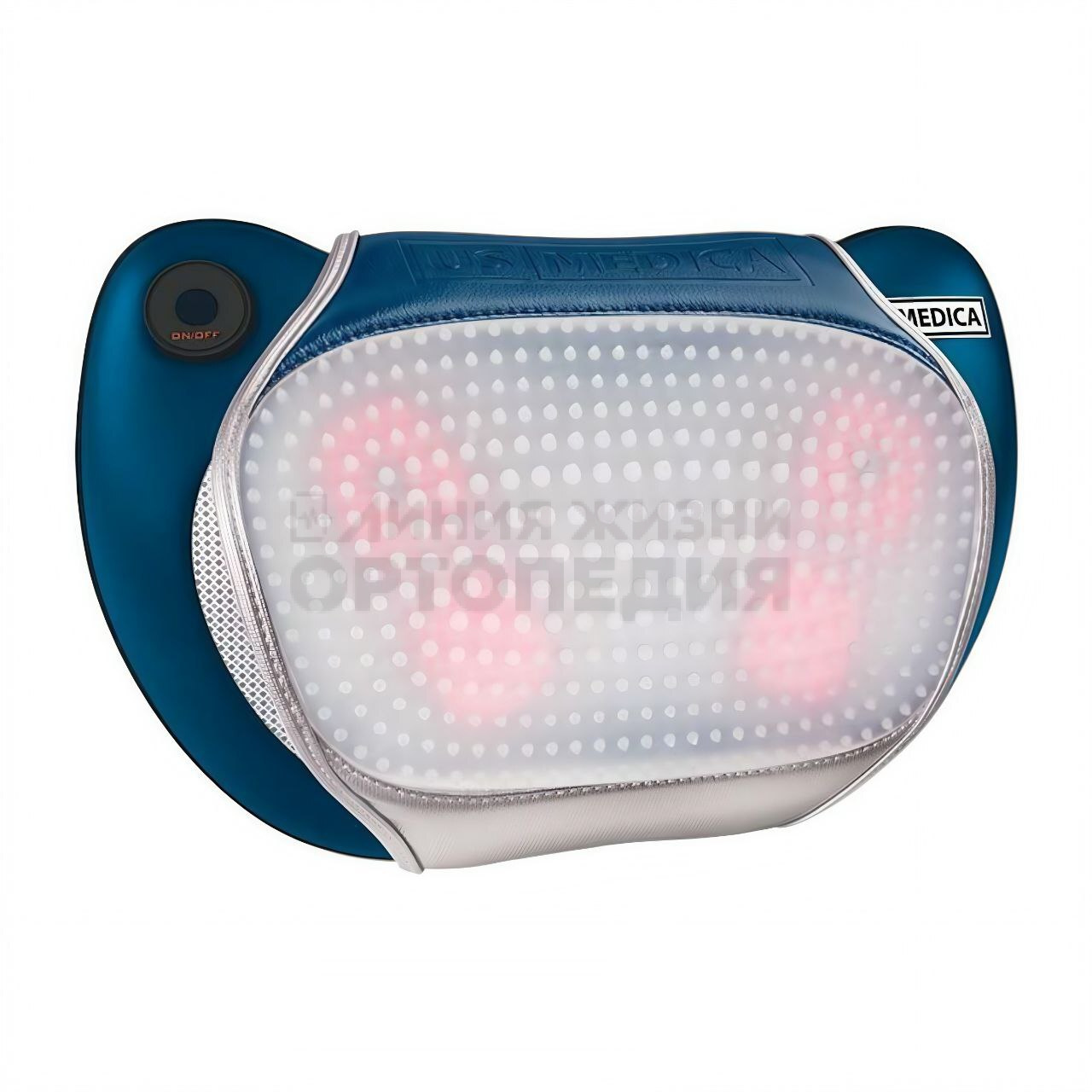 Массажная подушка us-medica apple plus, синий