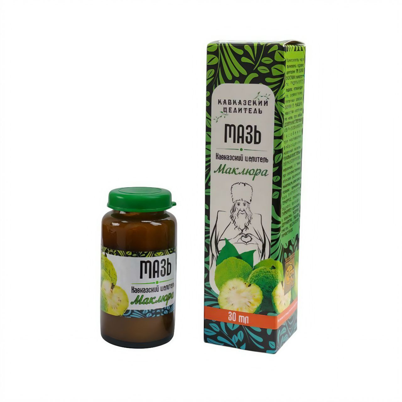 Мазь Маклюра "Кавказский целитель", 30 мл. стекло