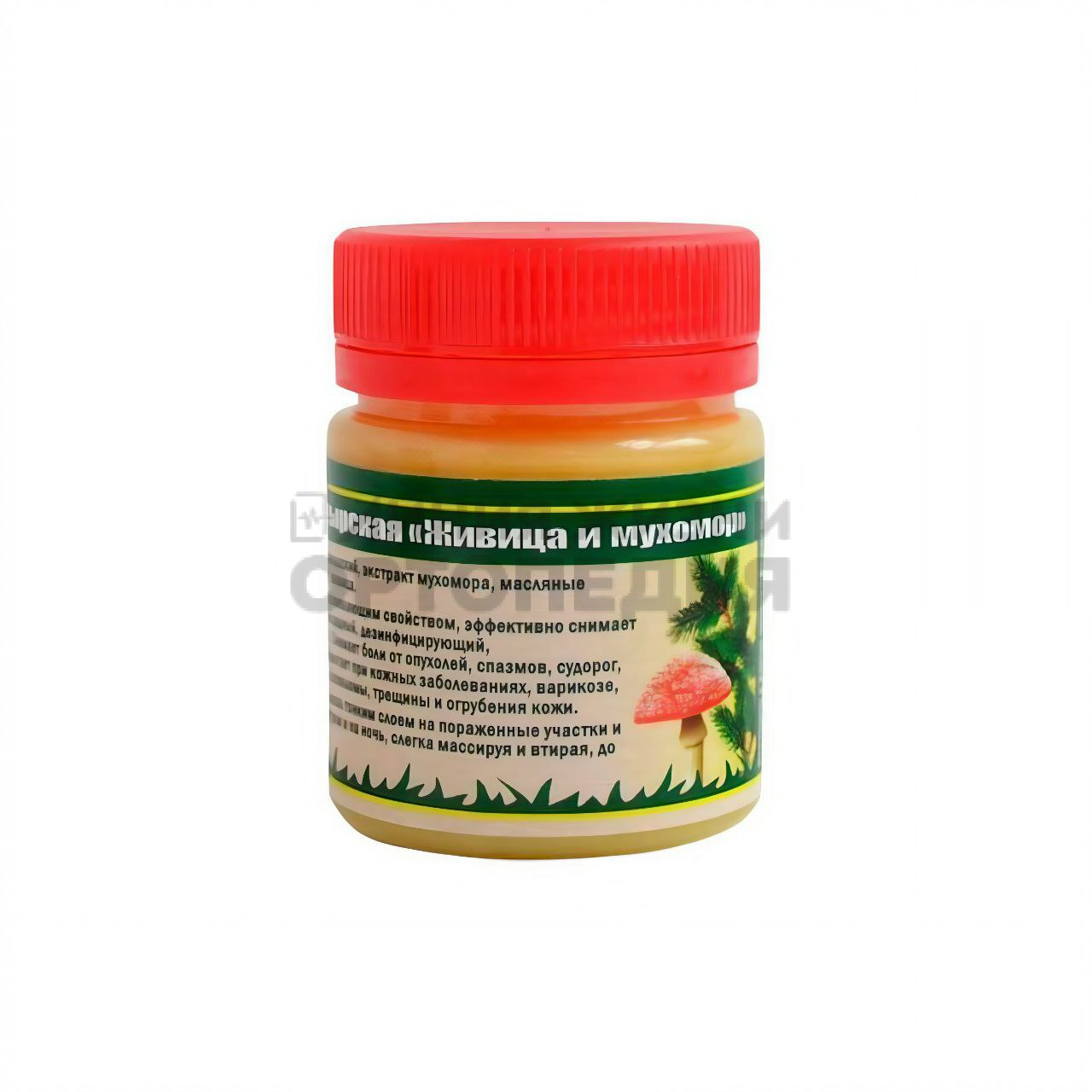 "Кавказский Целитель" Мазь Живица с мухомором, пластик, 40 мл, "Кавказский Целитель"